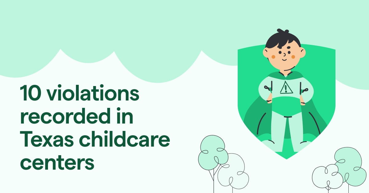 Top 10 violations recorded in Texas childcare Famly